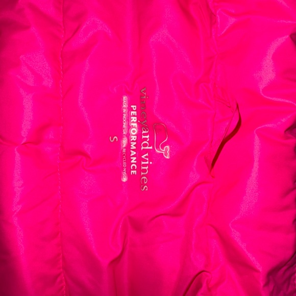Vineyard Vines Performance Vest Girls Hot Pink small 7/8 - Picture 2 of 2